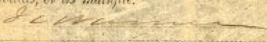 J C Warner signature